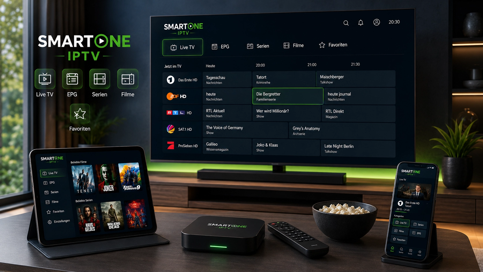 SmartOne IPTV – Gerätekompatibilität im Überblick SmartOne IPTV Gerätekompatibilität – Smart TV und alternative Streaming-Geräte im Vergleich
